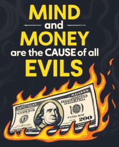 MIND & MONEY ARE THE  CHIEF CAUSE ALL HUMAN SUFFERINGS